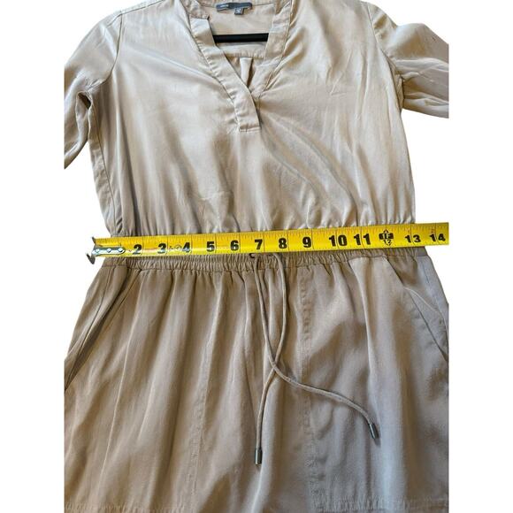 Vince Women's Cafe Ole Tunic Dress Size M, Pockets, Button Closure, Long Sleeves - Picture 10 of 12